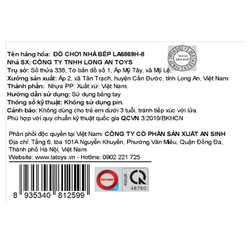 Đồ chơi nhà bếp LATOYS LA6869H-8 5