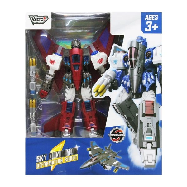 Đồ chơi robot biến hình phi cơ Vecto VT698B14/RD 1