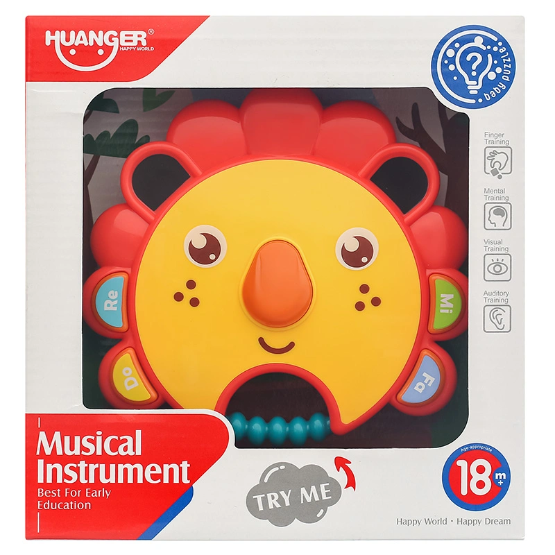 Đồ chơi trống cầm tay sư tử Huanger 3LHE0534 2