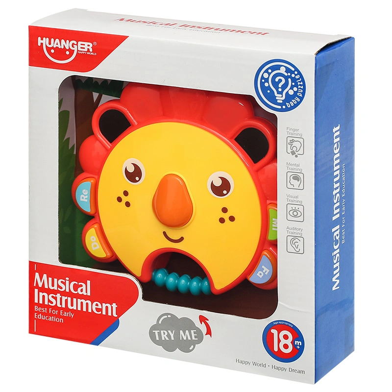 Đồ chơi trống cầm tay sư tử Huanger 3LHE0534 4