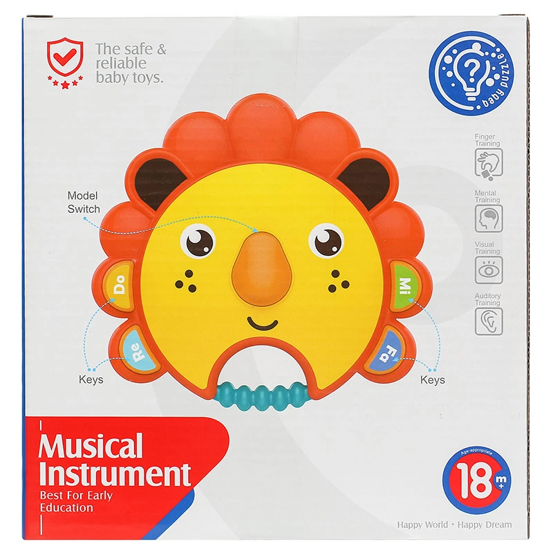 Đồ chơi trống cầm tay sư tử Huanger 3LHE0534 5