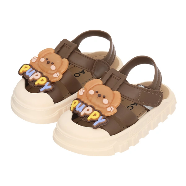 Giày sandal cho bé Á Châu Avakids AC75 màu nâu 1