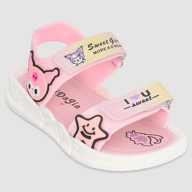 Giày sandal cho bé gái Á Châu Avakids AC76 màu hồng 2