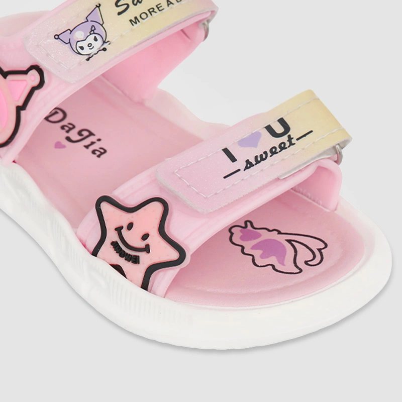 Giày sandal cho bé gái Á Châu Avakids AC76 màu hồng 5