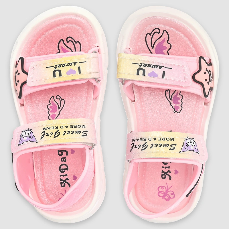 Giày sandal cho bé gái Á Châu Avakids AC76 màu hồng 8