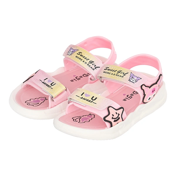 Giày sandal cho bé gái Á Châu Avakids AC76 màu hồng 1