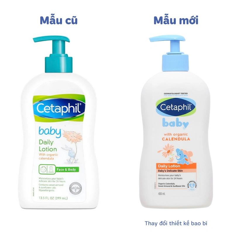 Kem dưỡng da chiết xuất bơ hạt mỡ cho bé Cetaphil Baby Daily Lotion 400 ml 5