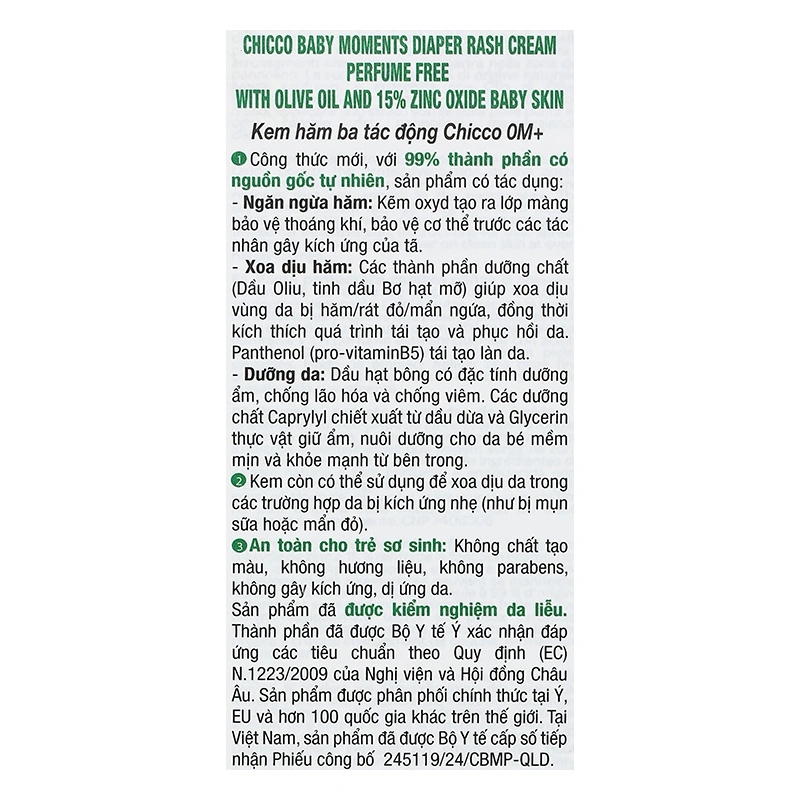 Kem hăm 3 tác động cho bé Chicco 100 ml 11