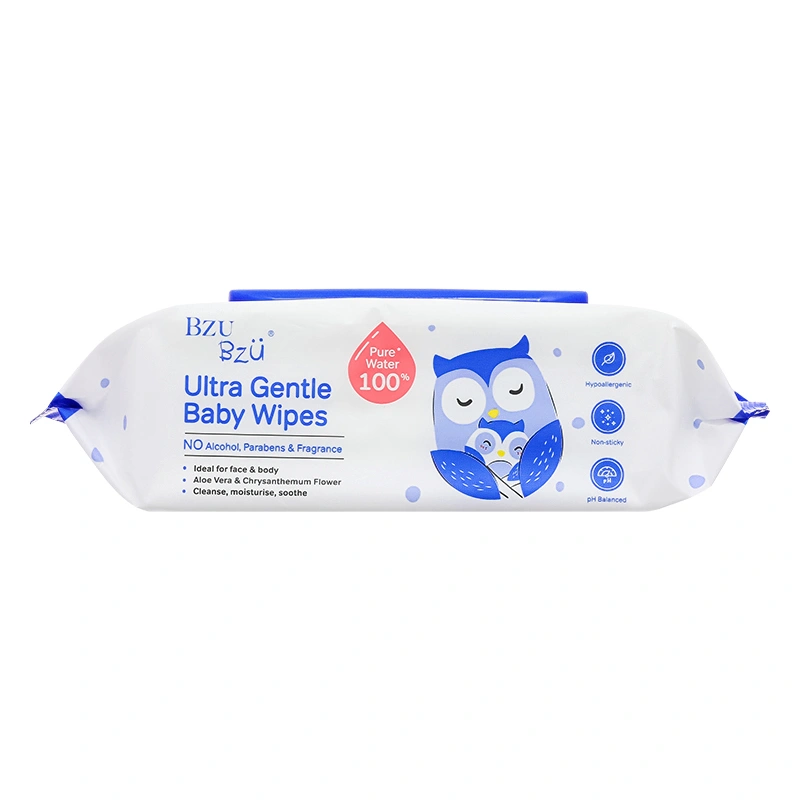 Khăn ướt BZU BZU Ultra Gentle không mùi gói 80 miếng 2