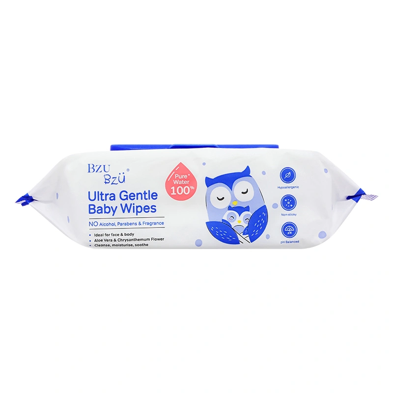 Khăn ướt BZU BZU Ultra Gentle không mùi gói 80 miếng 3