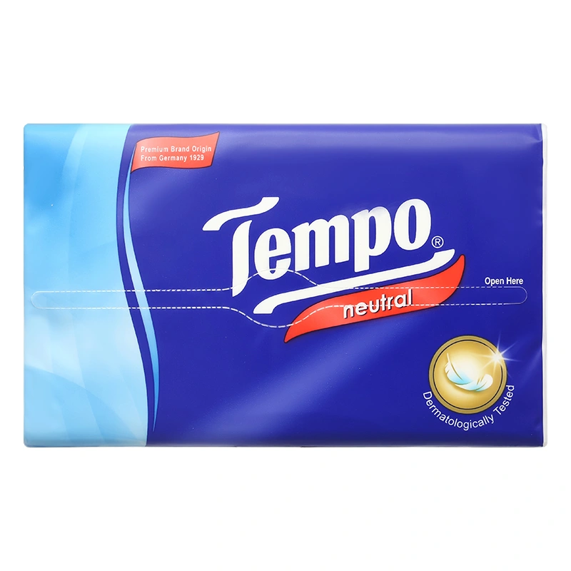 Lốc 4 gói khăn giấy rút Tempo không mùi 4 lớp 8
