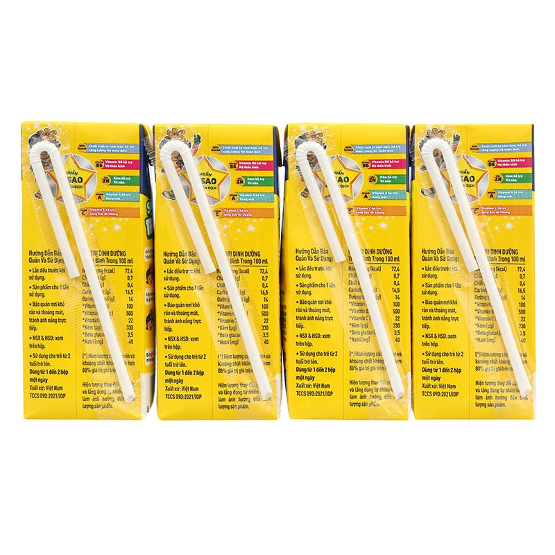 Lốc 4 hộp sữa trái cây LiF Kun hương trái cây nhiệt đới 180 ml (từ 2 tuổi) 4