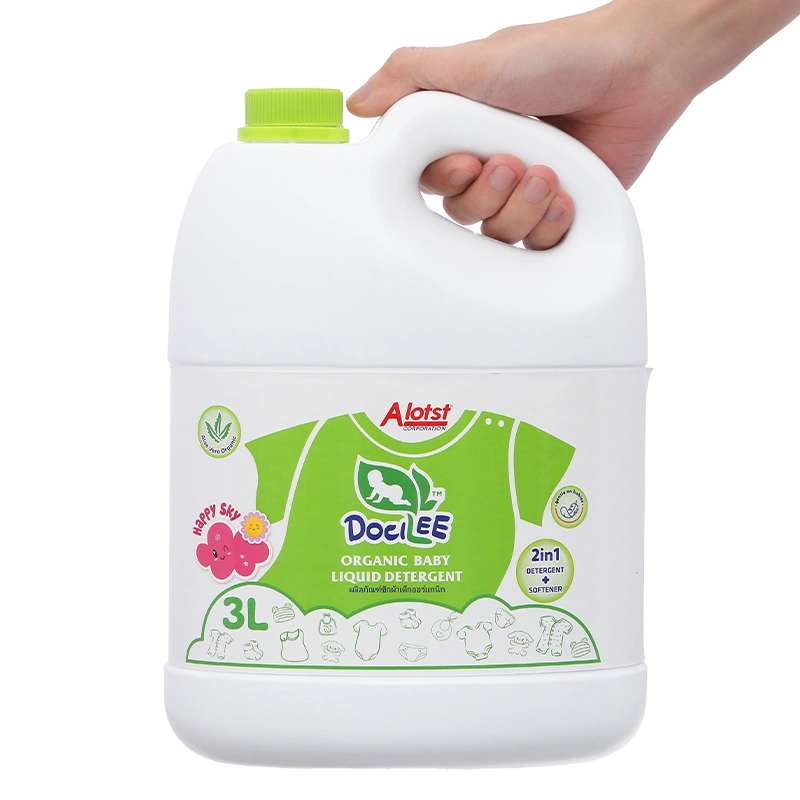 Nước giặt xả quần áo cho bé Docilee Organic - Happy Sky hương xoài can 3 lít 3