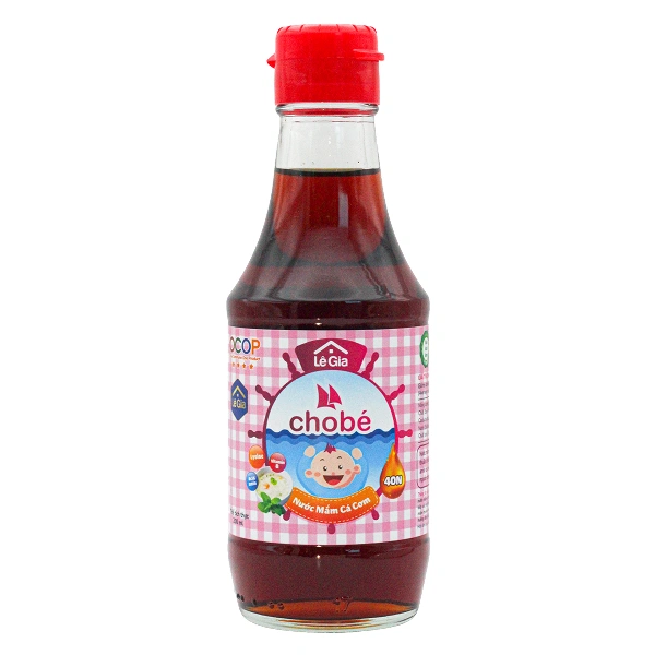 Nước mắm Lê Gia ăn dặm cho bé chai 200 ml - Giao bao bì ngẫu nhiên