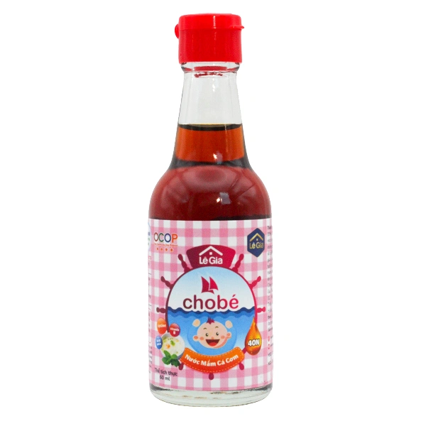 Nước mắm Lê Gia ăn dặm cho bé chai 60 ml - Giao bao bì ngẫu nhiên