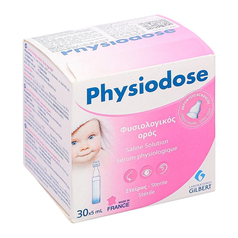 Nước muối sinh lý vệ sinh mắt mũi Physiodose 5 ml (Hộp 30 ống) 2