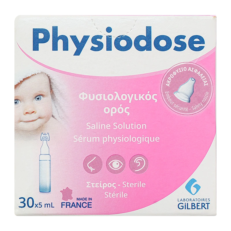 Nước muối sinh lý vệ sinh mắt mũi Physiodose 5 ml (Hộp 30 ống) 3