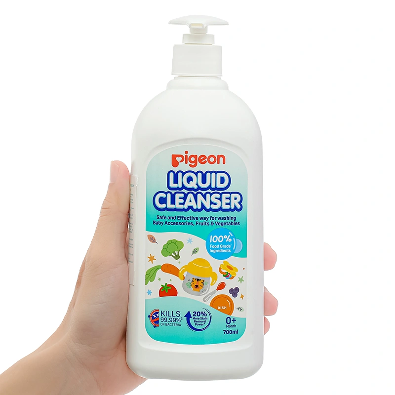 Nước rửa bình sữa Pigeon túi 650 ml hương tự nhiên 7