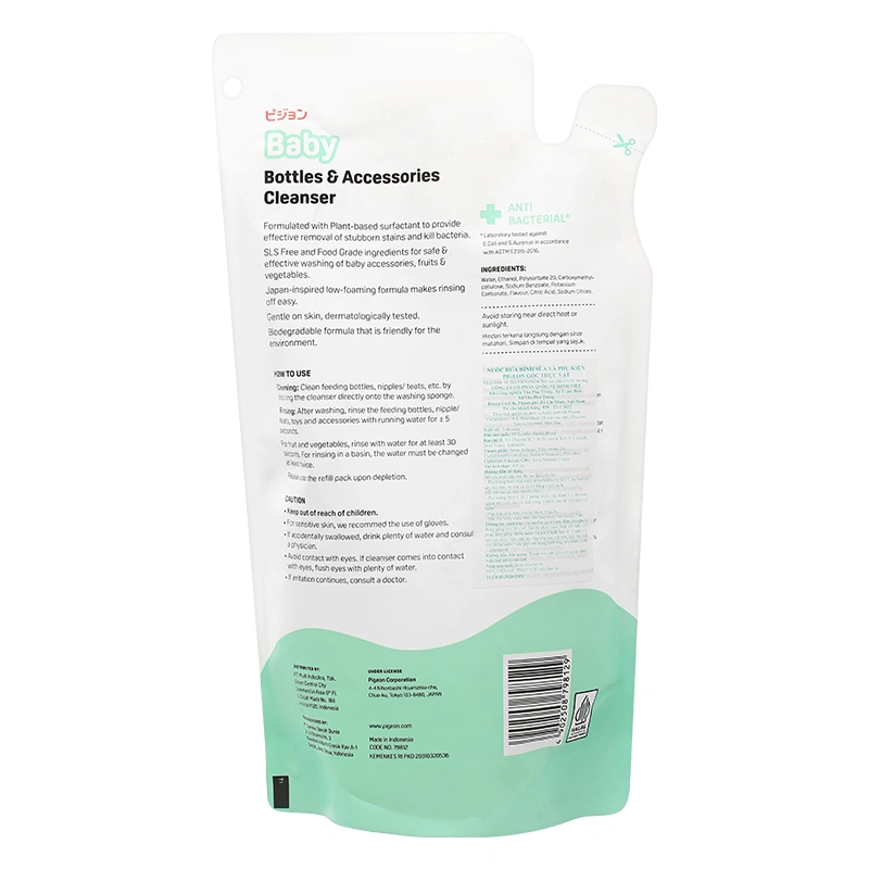 Nước rửa bình sữa Pigeon túi 450 ml gốc thực vật 2