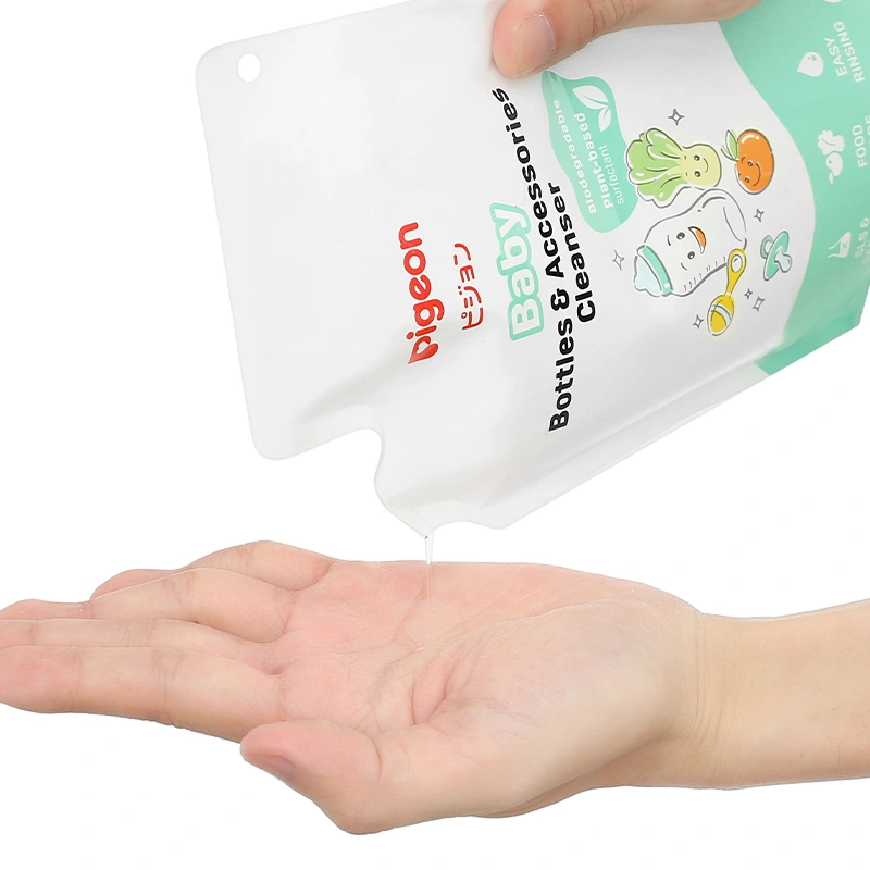Nước rửa bình sữa Pigeon túi 450 ml gốc thực vật 4
