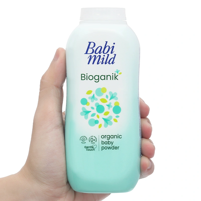 Phấn thơm dưỡng ẩm cho bé Babi Mild Bioganik 160g - Giao bao bì ngẫu nhiên 7