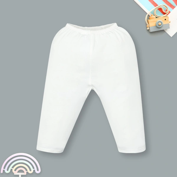 Quần dài unisex IQ Baby visco trắng