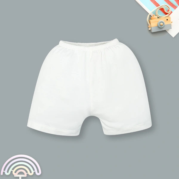 Quần ngắn unisex IQ Baby visco trắng