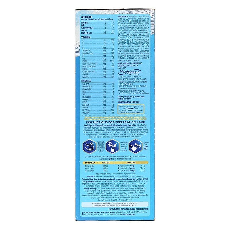 Sữa bột Enfamil Enspire Infant Formula 850g (0 - 12 tháng) - Mẫu mới 5