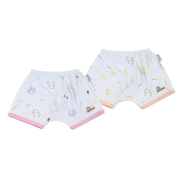 Combo 2 quần ngắn unisex BabyMommy visco cam - hồng