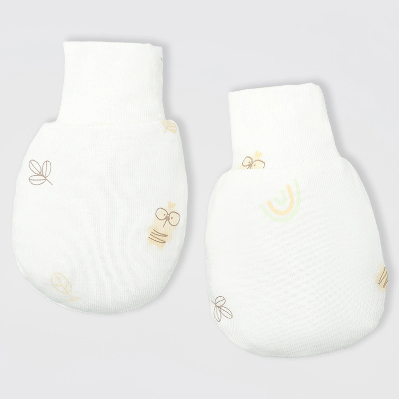 Set nón, bao tay bao chân in hình đa sắc Lullaby NH511N màu trắng (0 - 3 tháng) 6