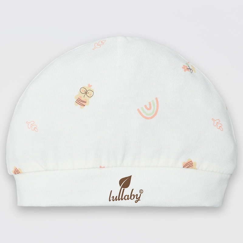 Set nón, bao tay bao chân in hình đa sắc Lullaby NH511N màu trắng (0 - 3 tháng) 27