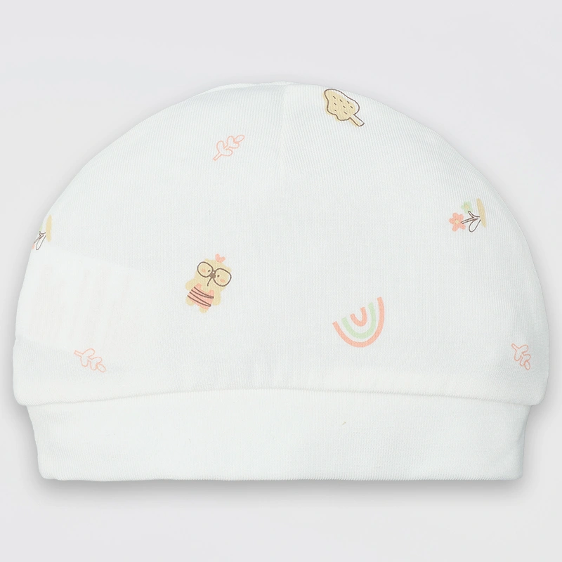 Set nón, bao tay bao chân in hình đa sắc Lullaby NH511N màu trắng (0 - 3 tháng) 28