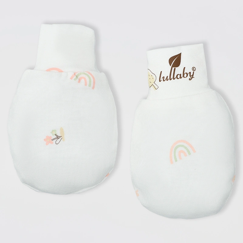 Set nón, bao tay bao chân in hình đa sắc Lullaby NH511N màu trắng (0 - 3 tháng) 30