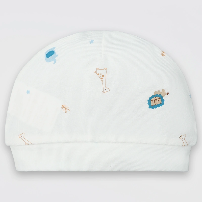 Set nón, bao tay bao chân in hình đa sắc Lullaby NH511N màu trắng (0 - 3 tháng) 15