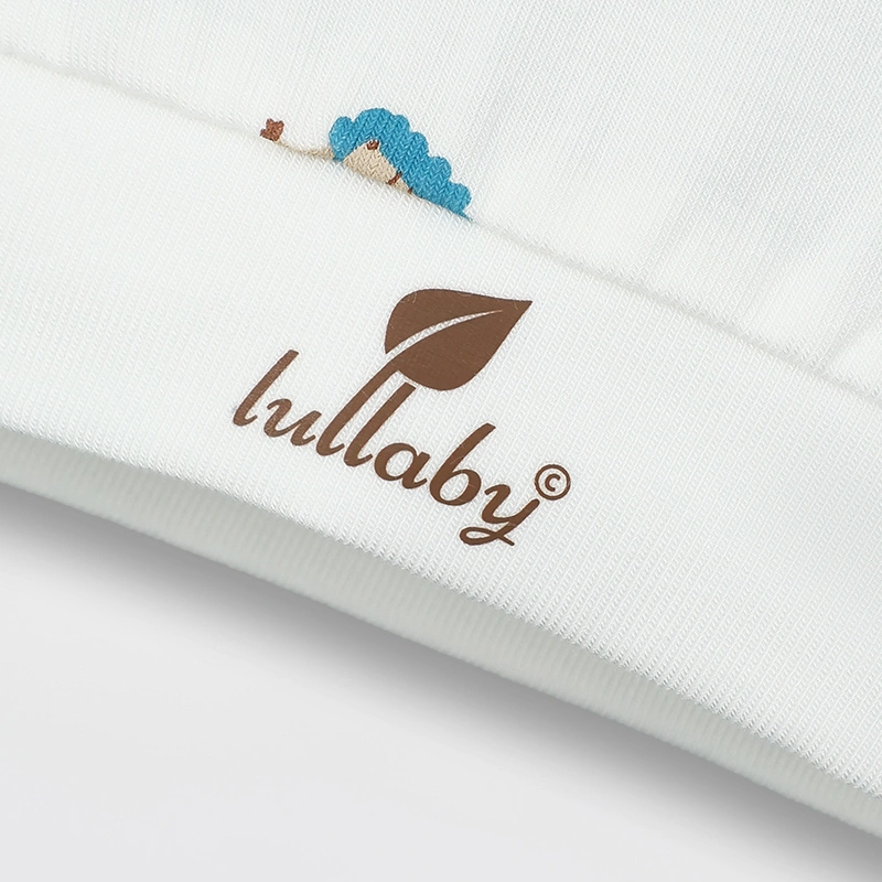 Set nón, bao tay bao chân in hình đa sắc Lullaby NH511N màu trắng (0 - 3 tháng) 16