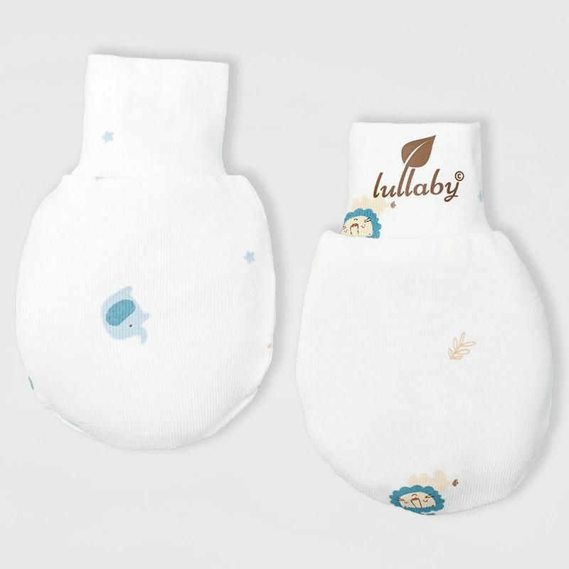 Set nón, bao tay bao chân in hình đa sắc Lullaby NH511N màu trắng (0 - 3 tháng) 17