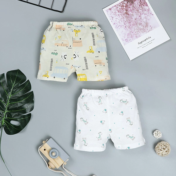 Combo 2 quần ngắn unisex Lullaby cotton vàng - trắng