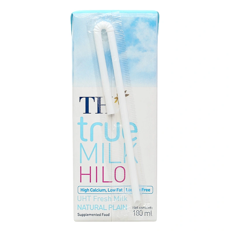 Lốc 4 hộp sữa tươi tiệt trùng TH true MILK Hilo không đường 180 ml (từ 1 tuổi) 20