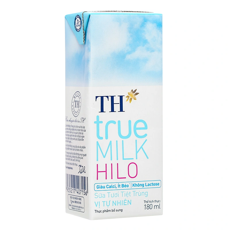 Lốc 4 hộp sữa tươi tiệt trùng TH true MILK Hilo không đường 180 ml (từ 1 tuổi) 5
