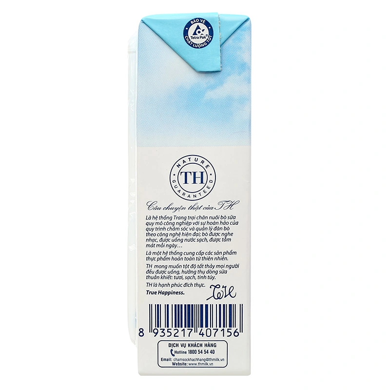 Lốc 4 hộp sữa tươi tiệt trùng TH true MILK Hilo không đường 180 ml (từ 1 tuổi) 8