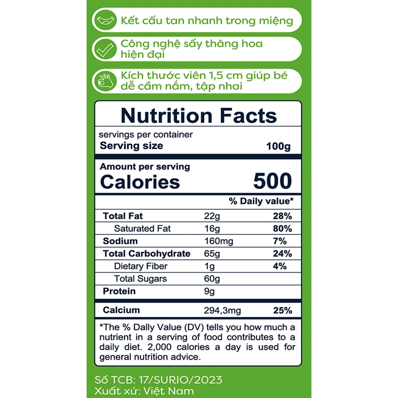 Sữa chua khô sấy thăng hoa vị chuối Anpaso hộp 20g (từ 8 tháng) 13