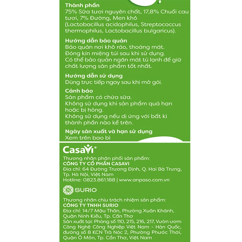 Sữa chua khô sấy thăng hoa vị chuối Anpaso hộp 20g (từ 8 tháng) 4