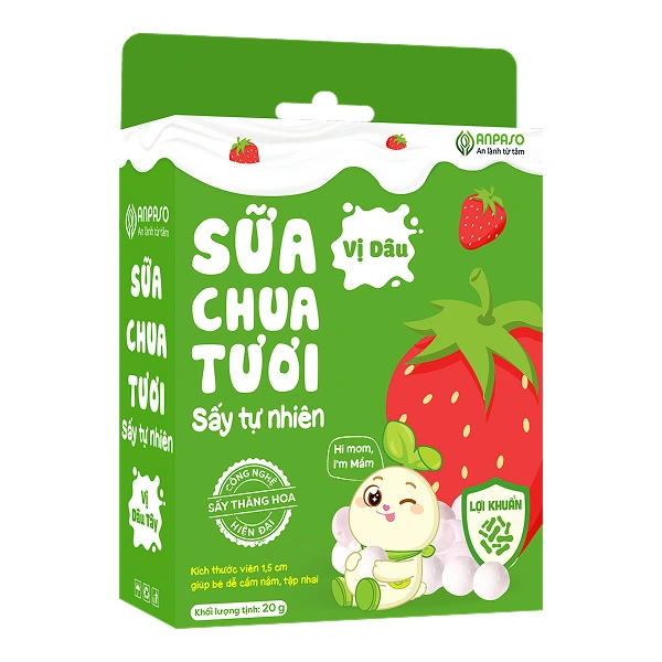 Sữa chua khô sấy thăng hoa vị dâu Anpaso