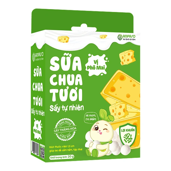 Sữa chua khô sấy thăng hoa vị phô mai Anpaso