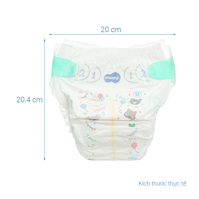 Tã dán Moony size NB 90 miếng (Dưới 5 kg) 28
