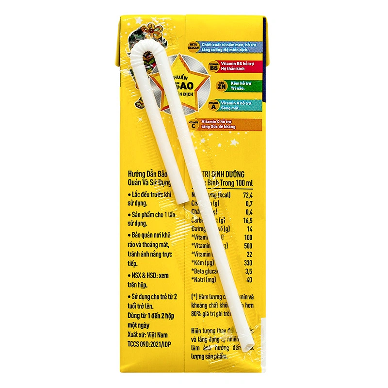 Lốc 4 hộp sữa trái cây LiF Kun hương trái cây nhiệt đới 180 ml (từ 2 tuổi) 22