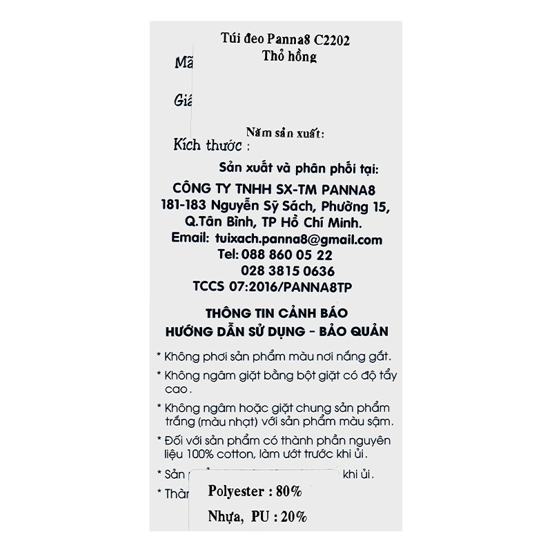 Túi đeo cho bé mẫu giáo Tbwin PANNA8 thỏ C2202 hồng 12