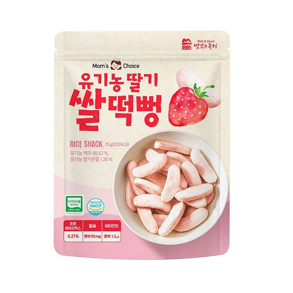 Bánh gạo ăn dặm Mom's Choice vị dâu