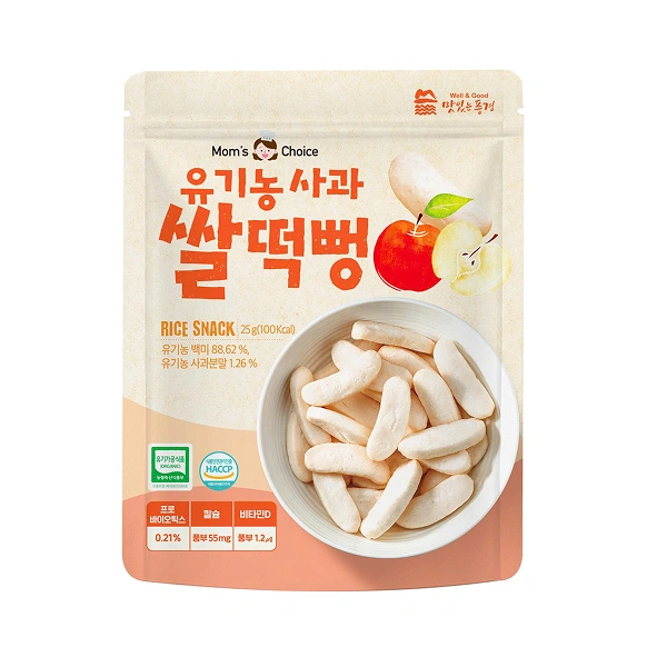 Bánh gạo ăn dặm Mom's Choice vị táo gói 25g (từ 6 tháng) 1