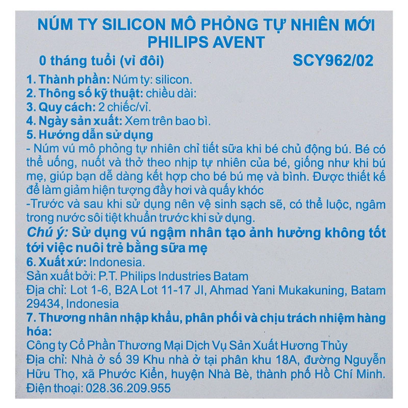 Bộ 2 núm ti Philips Avent SCY966/12 cổ rộng size 6 (từ 9 tháng) - Giao bao bì ngẫu nhiên 31